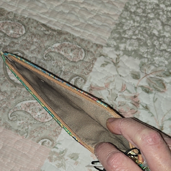 BRAHMIN CREDIT CARD WALLET in DELIGHT ALL OVER SNAKE multicolor Leather. NWT. - Picture 8 of 15